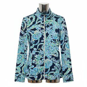 Lilly Pulitzer - UPF50+ Full Zip - High Tide Navy Scuba Doo